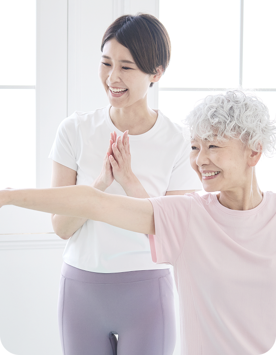 ストレッチの様子