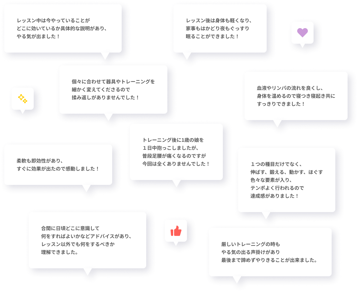 お客様の声の一覧